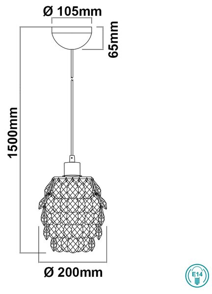 Φωτιστικό Κρεμαστό RL Lighting Petty R30451006