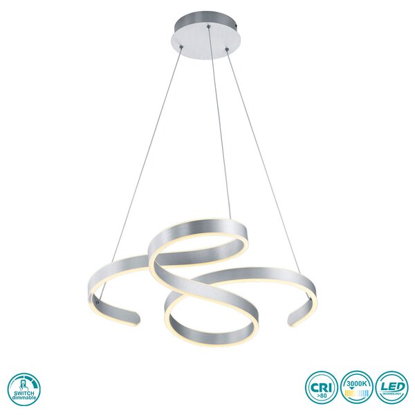 Φωτιστικό Κρεμαστό Trio Lighting Francis 371310105 Αλουμίνιο