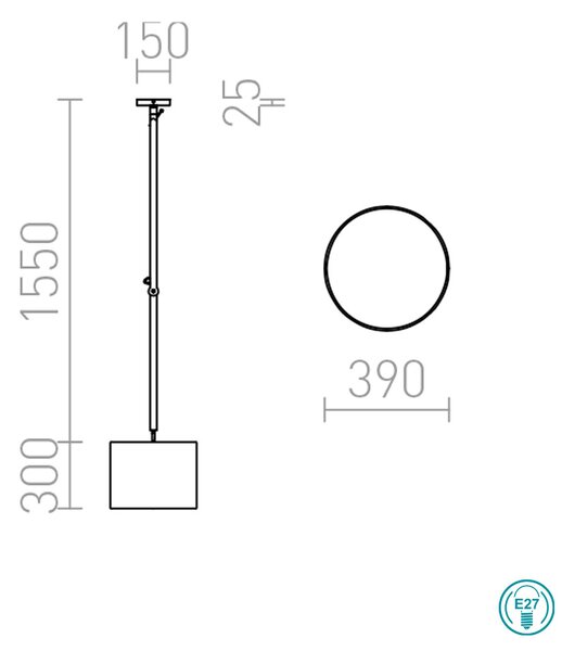 Φωτιστικό Κρεμαστό Rendl Light Madison R12479