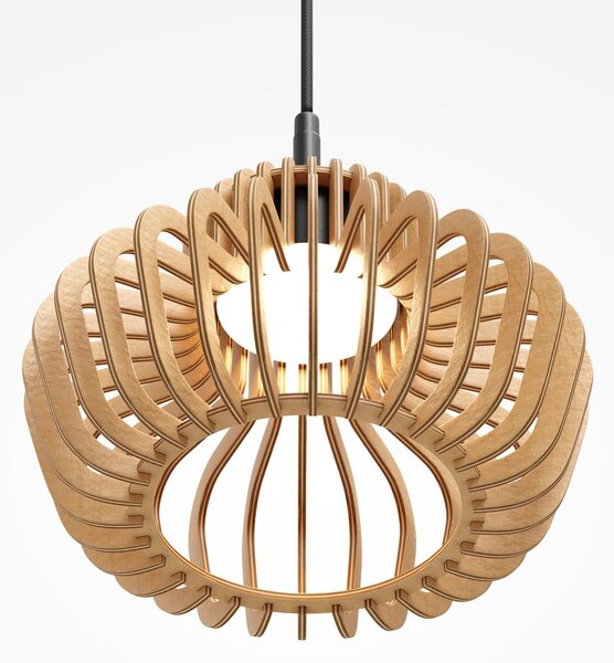 Maytoni Φωτιστικό οροφής LED Namiki, Ø 27 cm, ξύλο, CCT, 14 W, Ξύλου, Σαλόνι / τραπεζαρία, Ξύλο, σύγχρονο