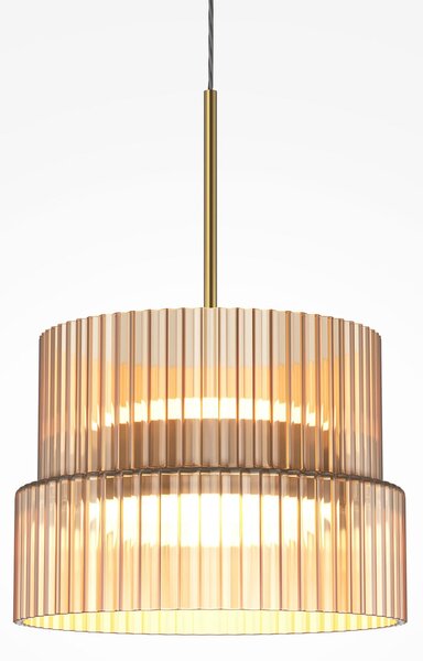Maytoni Κρεμαστό φωτιστικό LED SCALA, καφέ/μπρούντζινο, Ø 15 cm, γυαλί, με ρυθμιζόμενη, ρυθμιζόμενος, Καφέ / Σκουριάς, Σαλόνι / τραπεζαρία, Γυαλί, σύγχρονο