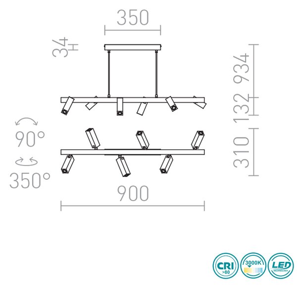 Φωτιστικό Κρεμαστό Ράγα Rendl Light Fado R12472