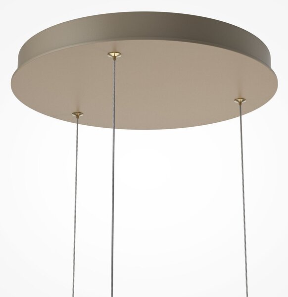 Maytoni Κρεμαστό φωτιστικό LED SCALA, καφέ/μπρούντζινο, Ø 40 εκ., 3 λάμπες, γυάλινο, με, ρυθμιζόμενος, Καφέ / Σκουριάς, Σαλόνι / τραπεζαρία, Γυαλί, σύγχρονο
