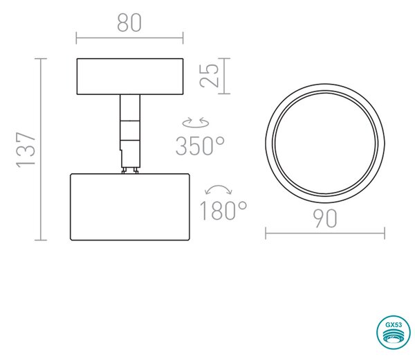 Σποτ Rendl Light Pixie R11772 Λευκό