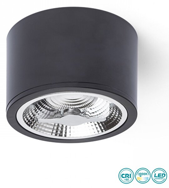 Φωτιστικό Οροφής Rendl Light Kelly Led R12634 Μαύρο