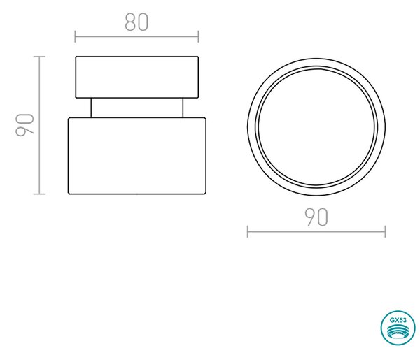 Φωτιστικό Οροφής Rendl Light Pixie R11770 Λευκό