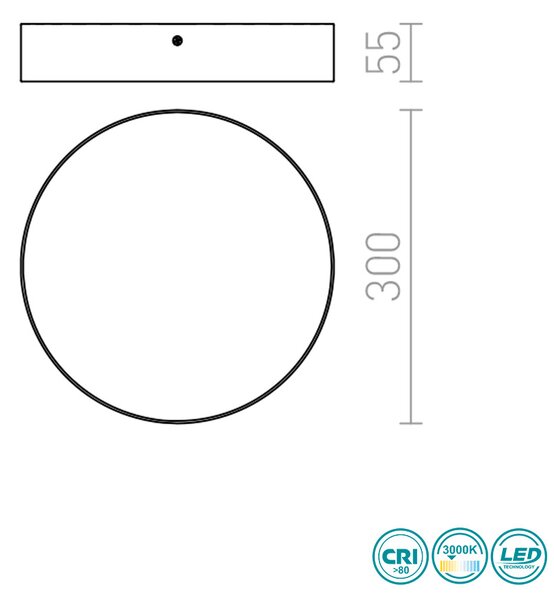 Φωτιστικό Οροφής Rendl Light Larisa R12844 Λευκό