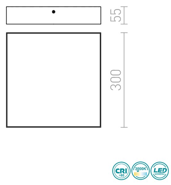 Φωτιστικό Οροφής Rendl Light Larisa R12850 Λευκό