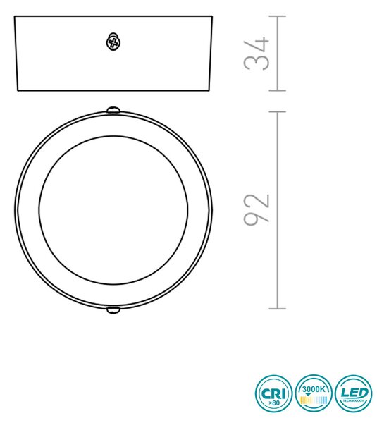 Φωτιστικό Οροφής Rendl Light Hue R12794 Απομίμηση Ξύλου