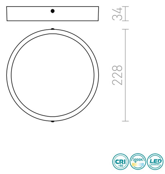 Φωτιστικό Οροφής Rendl Light Hue R12800 Λευκό