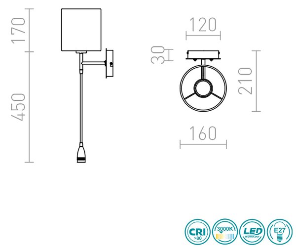 Απλίκα Rendl Light Versina R12955