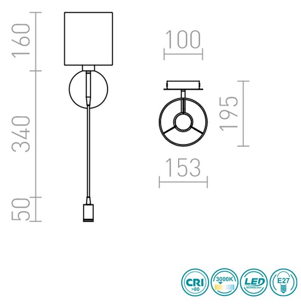 Απλίκα Rendl Light Versa R10580