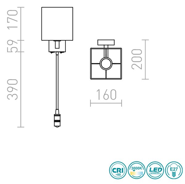 Απλίκα Rendl Light Taina R12956