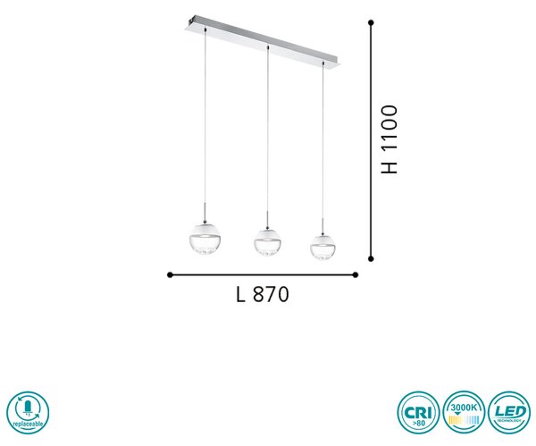 Φωτιστικό Κρεμαστό Eglo Montefio 93784