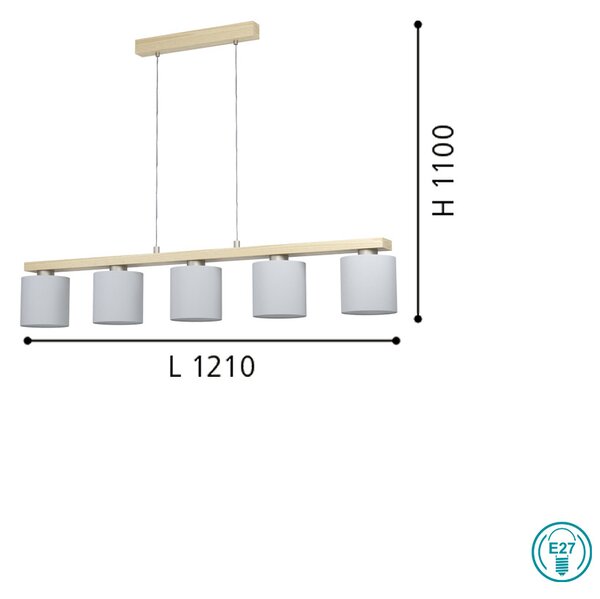 Φωτιστικό Κρεμαστό Eglo Castralvo 98591