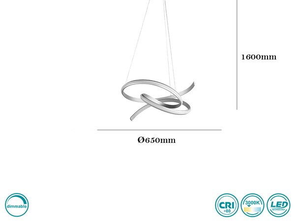 Φωτιστικό Κρεμαστό Ondaluce So.Sigma-MD