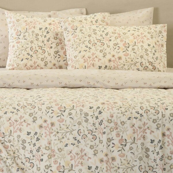 Ζεύγος Μαξιλαροθήκες (50x70) Melinen Ultra Line Augusta Ecru/Beige