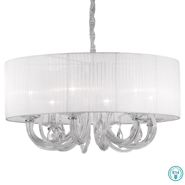 Φωτιστικό Κρεμαστό Ideal Lux Swan SP6 035826 Λευκό