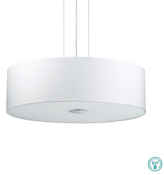 Φωτιστικό Κρεμαστό Ideal Lux Woody SP4 122236 Λευκό