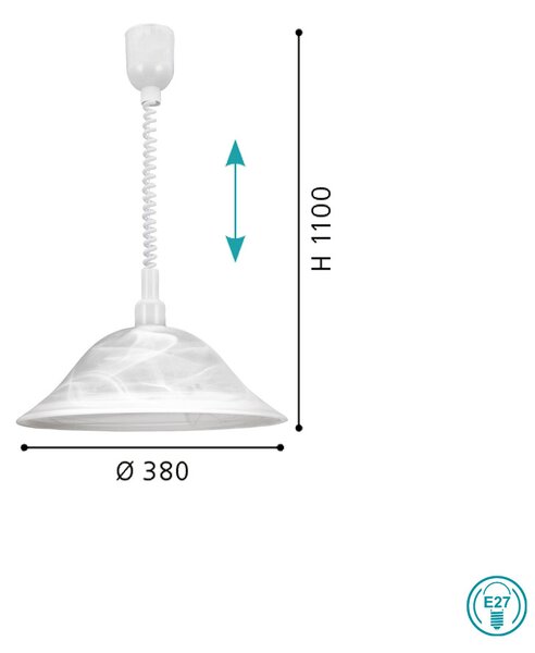 Φωτιστικό Κρεμαστό Eglo Alessandra 3355