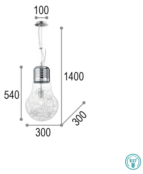 Κρεμαστό Φωτιστικό Ideal Lux Luce Max 033662