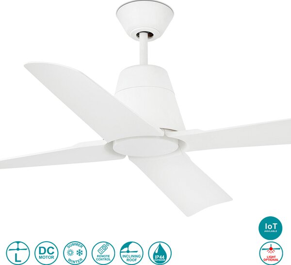 Ανεμιστήρας Οροφής Faro Typhoon 33480WP Λευκός χωρίς Φως Smart