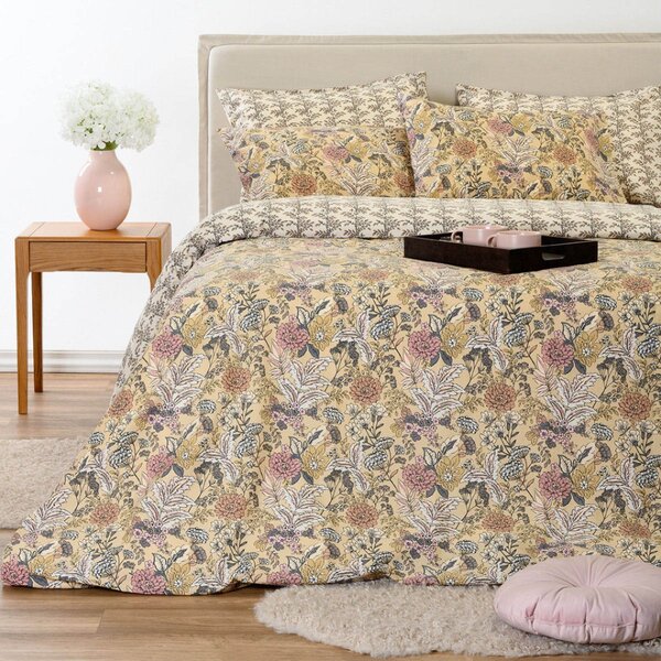Παπλωματοθήκη Μονή (165x245) 2 Όψεων Melinen Ultra Line Eduarda Beige