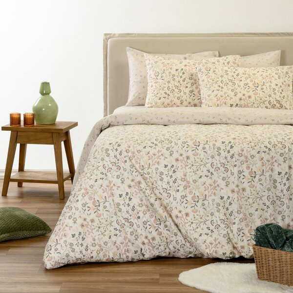 Παπλωματοθήκη Μονή (165x245) 2 Όψεων Melinen Ultra Line Augusta Ecru/Beige