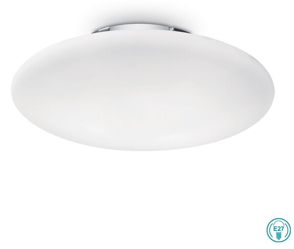 Φωτιστικό Οροφής Ideal Lux Smarties Bianco 009223 D33