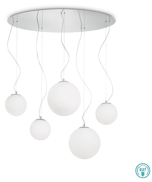 Κρεμαστό Φωτιστικό Ideal Lux Mapa Bianco 043562