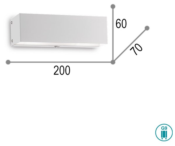 Απλίκα Ideal Lux Flash 095288 Λευκό