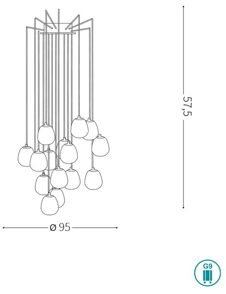 Φωτιστικό Οροφής Ideal Lux Rhapsody 236964