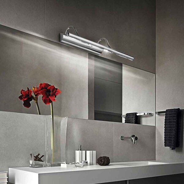 Απλίκα Μπάνιου Ideal Lux Mirror-10 017297 Νίκελ