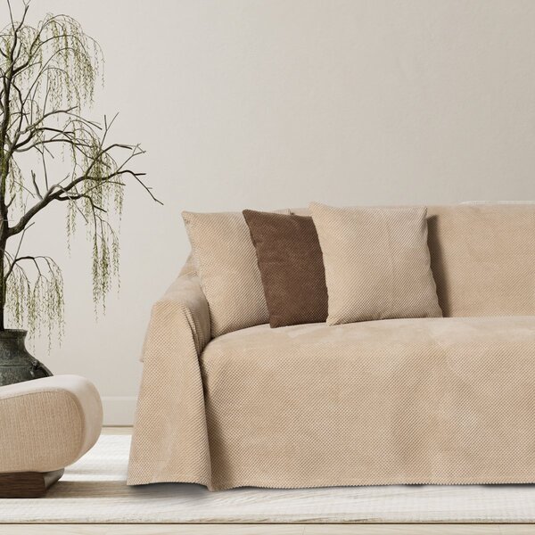 Ριχτάρι Καναπέ Διθέσιου Fleece (180x250) Das Home 0307 Taupe
