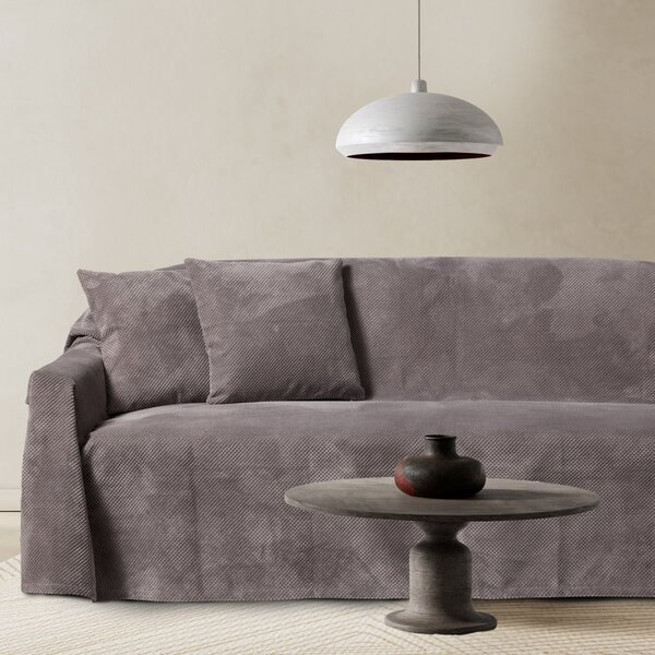 Ριχτάρι Καναπέ Διθέσιου Fleece (180x250) Das Home 0306 Dark Grey