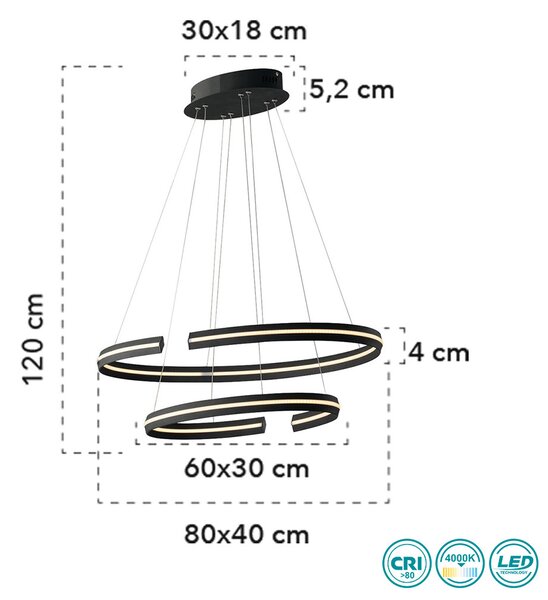 Φωτιστικό Κρεμαστό Fan Europe Clarke-S80 8031414871513