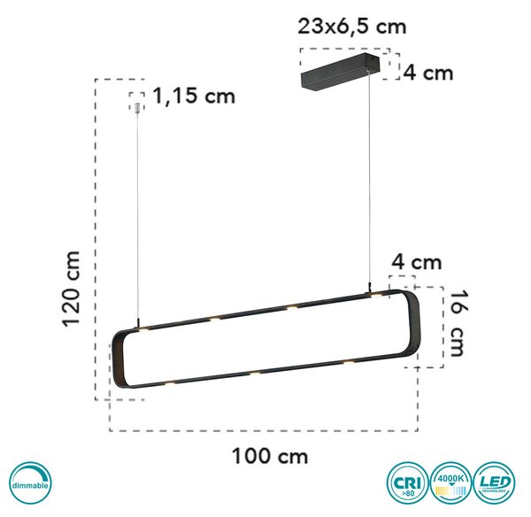 Φωτιστικό Κρεμαστό Fan Europe Moka-S9 8031414863471