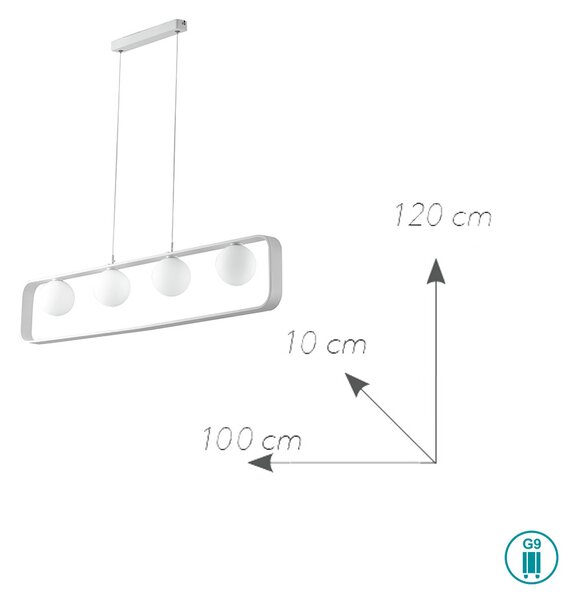 Φωτιστικό Κρεμαστό Fan Europe Roxy-S4 8031414868780 Λευκό