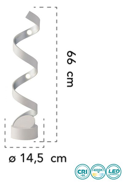 Λάμπα Επιτραπέζια Fan Europe Helix-L4 BCO 8031414868742