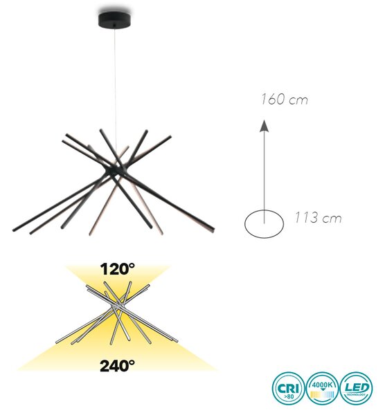 Φωτιστικό Κρεμαστό Fan Europe Shanghai-S8 BCO 8031440361286 Λευκό