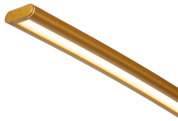 Lucide Φωτιστικό τόξου LED Curve, χρυσό ματ, 2700 K, ύψος 192, ρυθμιζόμενο, ρυθμιζόμενος, Χρυσό / Ορείχαλκου, Σαλόνι / τραπεζαρία, Μέταλλο, σύγχρονο
