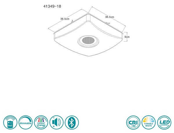 Φωτιστικό Οροφής Globo Lighting Ayleen 41349-18