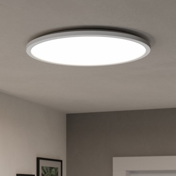 EGLO connect LED φωτιστικό οροφής Rovito-Z, λευκό, Ø 50 cm, ρυθμιζόμενος, Λευκό, Σαλόνι / τραπεζαρία, Πλαστικό, Στρογγυλό τοίχο