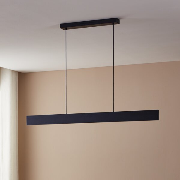EGLO connect LED κρεμαστό φωτιστικό Andreas-Z, μαύρο, ατσάλι, ρυθμιζόμενος, Μαύρο, Σαλόνι / τραπεζαρία, Μέταλλο, σύγχρονο