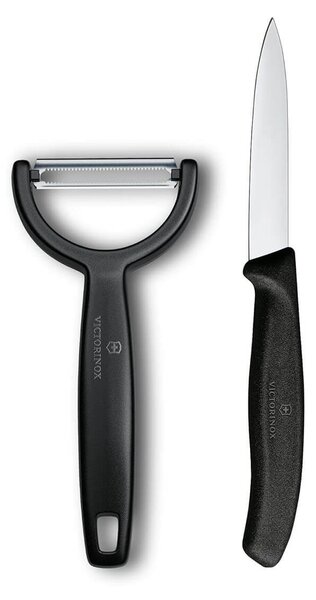 Σετ Μαχαίρια Γενικής Χρήσης & Αποφλοιωτής Victorinox Swiss Classic με μήκος λεπίδας 8cm - Green - 2 τεμάχια
