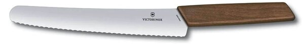 Μαχαίρι Ψωμιού - Ζαχαροπλαστικής Victorinox Swiss Modern με ξύλινη λαβή και μήκος λεπίδας 22cm - Σε ειδική συσκευασία δώρου