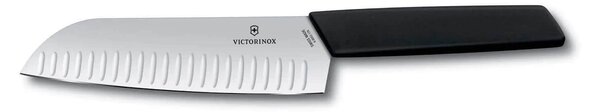 Μαχαίρι Santoku Victorinox Swiss Modern με μήκος λεπίδας 17cm - Black