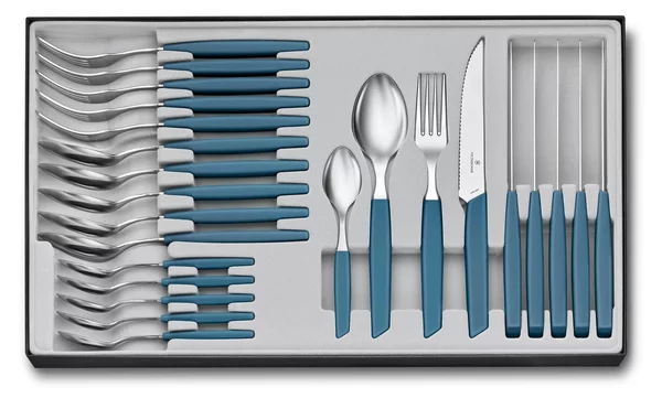 Σετ Μαχαιροπίρουνα Victorinox Swiss Modern - Blue - 24 τεμάχια