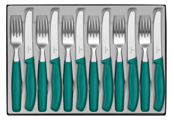 Σετ Μαχαιροπίρουνα Victorinox Swiss Classic - Green - 12 τεμάχια