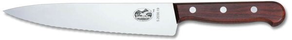 Μαχαίρι σεφ οδοντωτό Victorinox με ξύλινη λαβή και μήκος λεπίδας 22cm